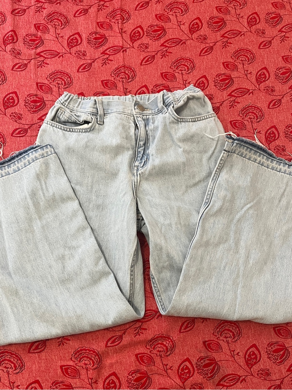 Uniqlo Light Wash Kids Jeans - Pale Blue Denim
